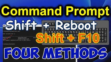 ✅Four Ways to Boot to Command Prompt Before Logging into Windows if You Forgot Your Password