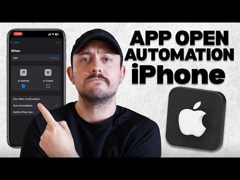 How to Trigger an App Open Automation on iPhone (Shortcuts App Tutorial iOS)