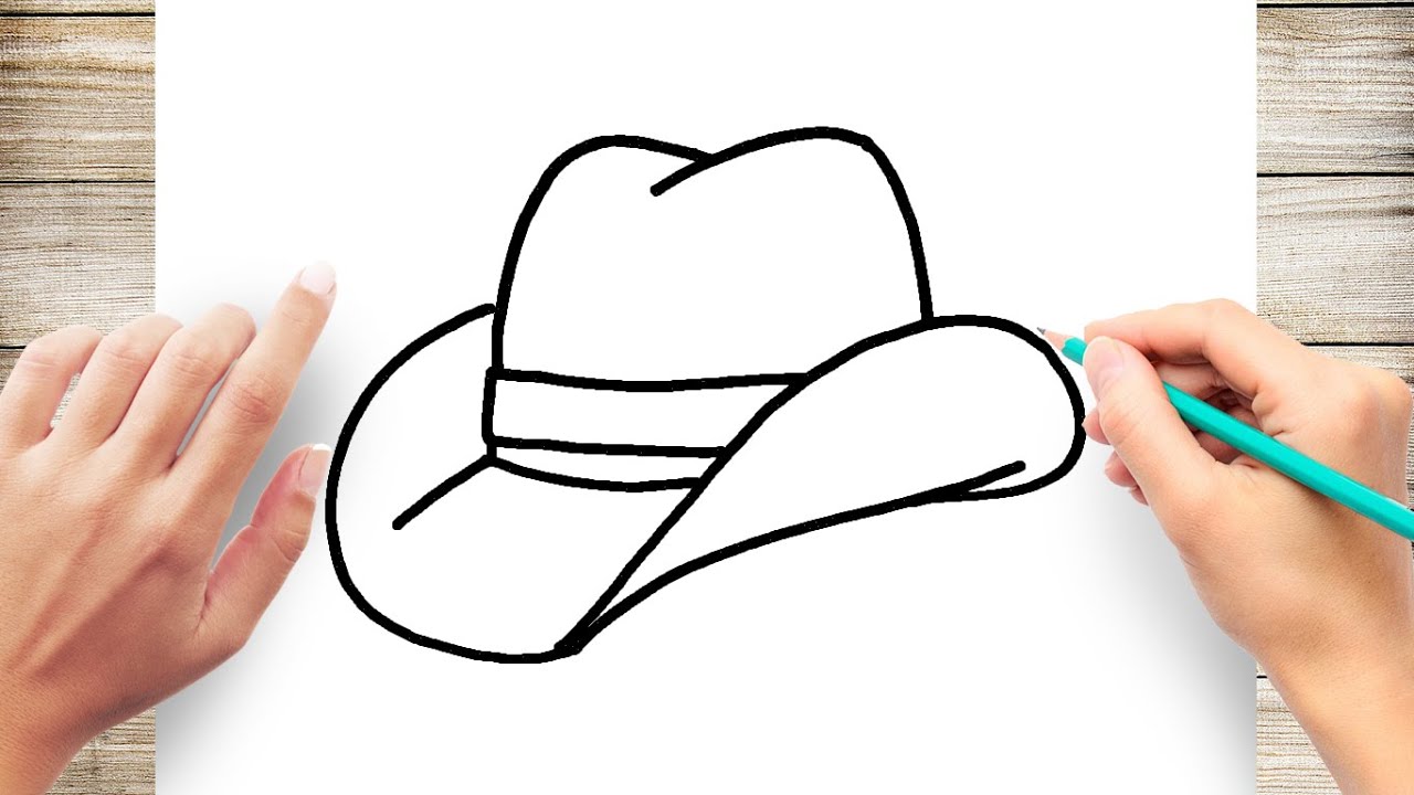 cowboy hat outline