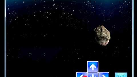 Asteroid Game With Buttons