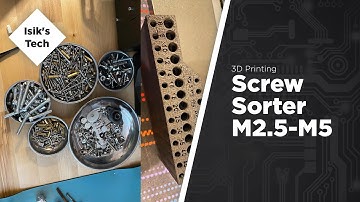 Designing a Screw Sorter for M2.5/M3/M4/M5 Screws