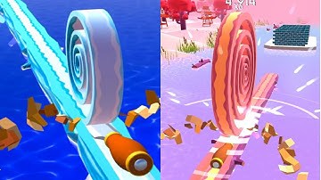 ✅Spiral Roll. All Levels TOP Gameplay iOS Android Mobile Games Walkthrough
