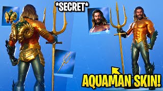 *NEW* Fortnite AQUAMAN Skin & Challenge Rewards! (All Aquaman Rewards)