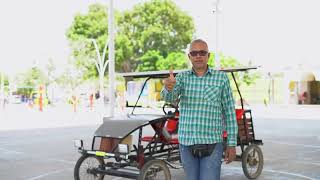 Auto funciona con energía solar