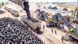 Exploring How 165,000 Tons of End-of-Life Tires Become Rubberized Asphalt & Molded Rubber