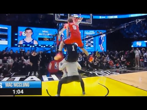 Sixers Mac McClung Wins 2023 NBA Slam Dunk Proves White Men Can Jump