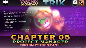 VMT 027 - HOUDINI - Python Project Manager Series Chapter 05