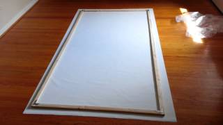 Homemade projector screen under $45