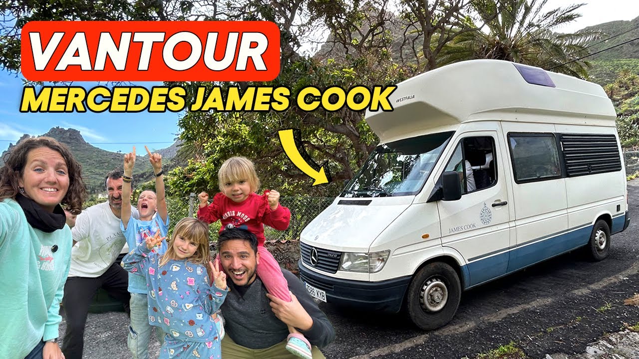 🚐 En esta CAMPER viajan y DUERMEN 5 personas: VANTOUR Mercedes Sprinter JAMES COOK 😲