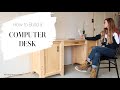 How to Build a Computer Desk {Using 2x4s and Plywood!}