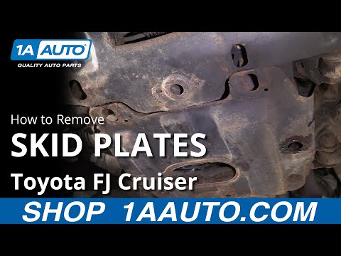 How To Remove Skid Plates 07 14 Toyota Fj Cruiser Youtube