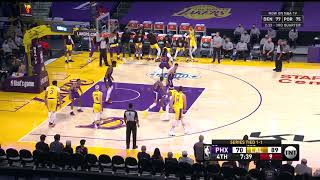 LeBron James vs Jae Crowder and the cheers of the Lakers' bench