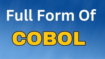 COBOL Full Form या  meaning  क्या  है