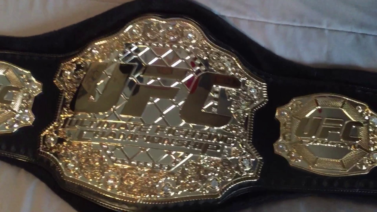 UFC Championship Replica Title Belt - YouTube