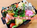ビックリ弁当にするつもりでは無かったが、息子が驚いたお弁当