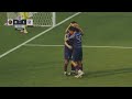 Belgira hits the crossbar but gets the deflection in, it's the equalizer