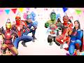 スパイダーマンの誕生日パーティー🎂✨ヒーローたちが大集合！| Spider Hero JP