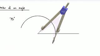 Angle bisector (30 degree, 75 degree, 45 degree and 105 degree)