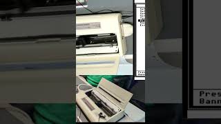 Banner printing was a privilege in 1991. Here's what that sounded like. #asmr #retrocomputing