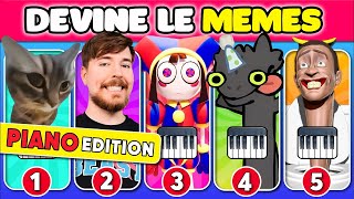 🎵 Devine qui CHANTE🎹🔥| Édition piano | Mercredi, Digital Circus, Chipi Chapa Cat, Bling Bang Bang