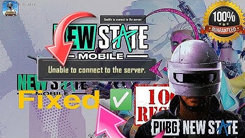 How to fix PUBG New State error unable to connect to the Server ||Is 100% Fixed by Aman Plays