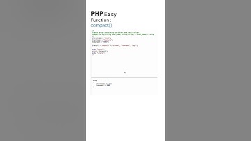 compact php function