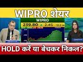 Wipro share अभी क्या करें?, wipro share latest news, wipro share anelysis, wipro share target 