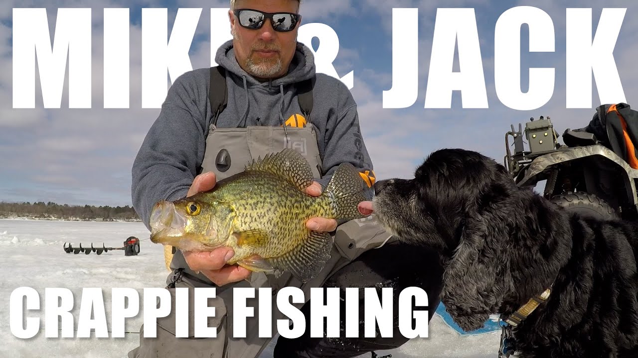 Late Ice Crappies On Mud Flats, Ice Fishing