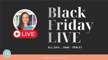 Black Friday LIVE --- 9am - 7pmET