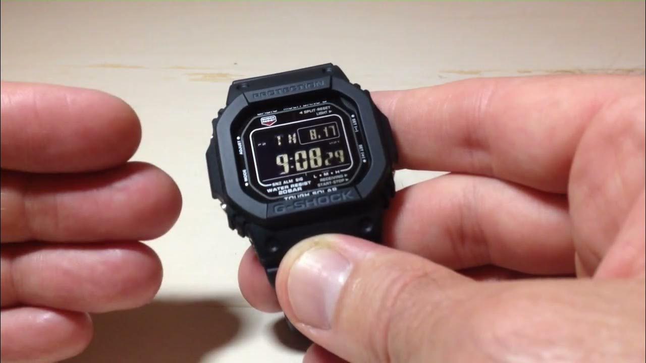Casio GShock (Module 3495) Auto Backlight from Wrist Tilt YouTube