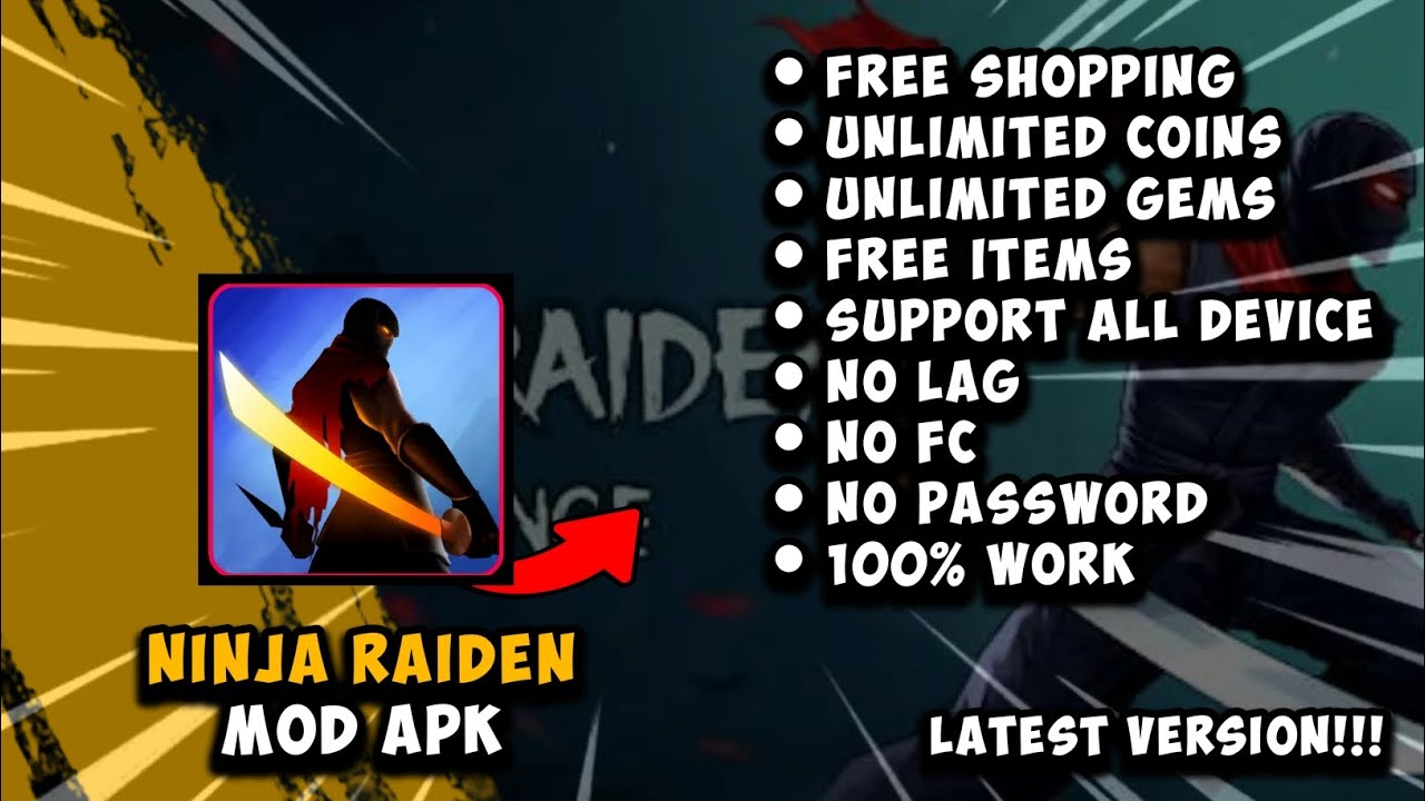 NINJA RAIDEN REVENGE MOD APK [ NO PW ] || LATEST VERSION!!! - YouTube