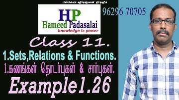 Sets,Relations and Functions   From the Example 1.26