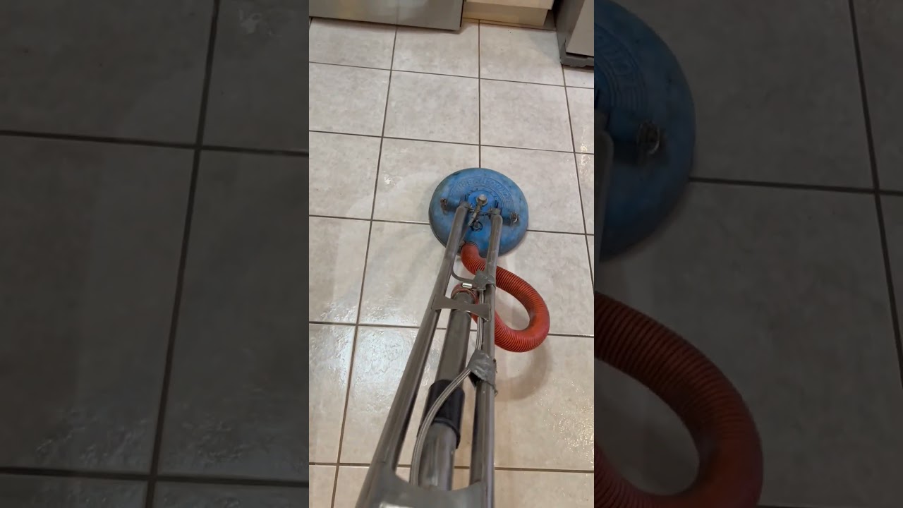 Satisfying Kitchen Tile Cleaning Transformation - From Grimy to Shiny!