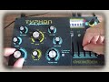 Studio jam on dreadbox typhon analog synthesizer