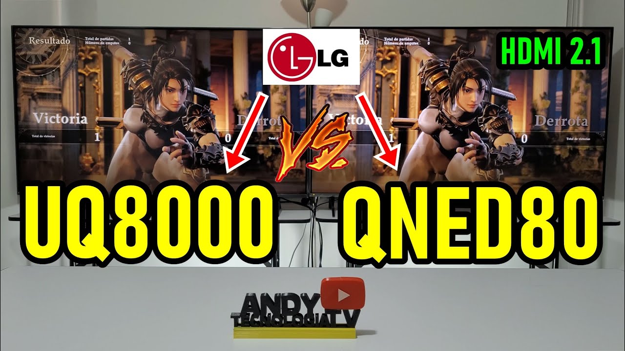 Outline Video LG UQ8000 vs QNED80: Smart TVs 4K / El QNED80 No es Mini LED y tiene 2 puertos HDMI 2.1