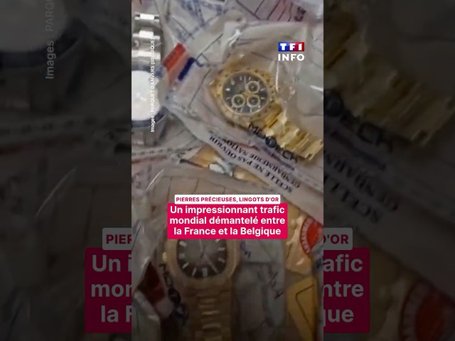 Or : un impressionnant trafic mondial démantelé entre la France et la Belgique｜TF1 INFO