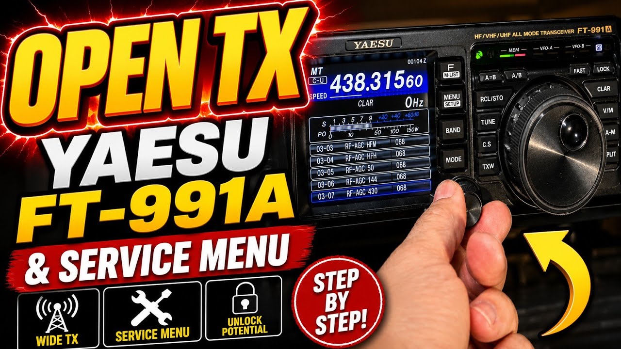 Open TX - Yaesu FT991/991A & Service Menu - YouTube