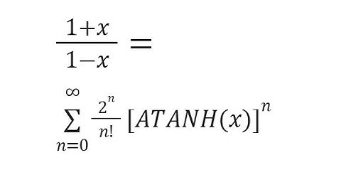 ATANH Taylor Maclaurin SERIESSUM LINEST POLYNOMIAL REGRESSION Google Sheets or excel