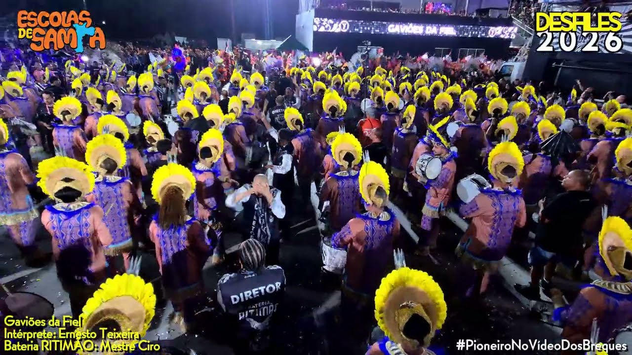 GAVIÕES DA FIEL 2026 (VICE-CAMPEÃ) - LARGADA BATERIA RITIMÃO |DESFILE OFICIAL #DesfilesSP #BotaOFone