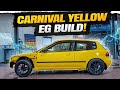 This maybe the BEST EG Civic Si we have ever BUILT! Carnival Yellow Spoon EG!