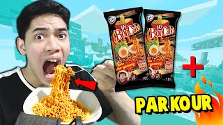 MAKAN MI BONCABE LEVEL 15 SAMBIL PARKOUR KALAU JATOH MAKAN TERUS!