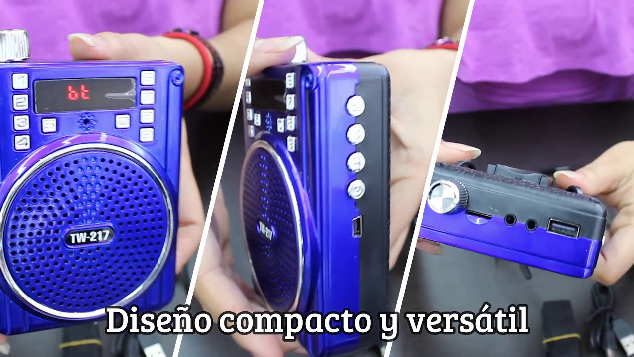 NUEVO Megáfono / Radio FM / USB / Bluetooth - YouTube