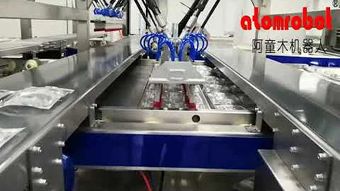 Sorting, or Pick and Place of Infusion Bag by Delta Robot, 12 bags per time