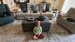 Can 7 Robot Vacuums Clean Our Entire Living Room???