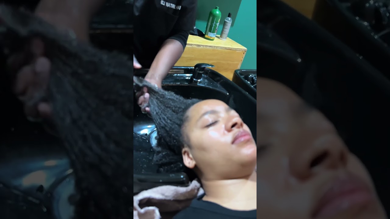 Wash day routine 🫧. 