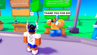 He Was GRATEFUL For 10 ROBUX, So I Gave Him $20,000