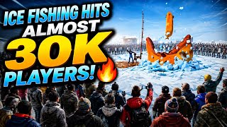 30,000 PLAYERS ON ICE FISHING?! 😱🎣 | Evolution Casino | Highlights of the Game 6 hours session