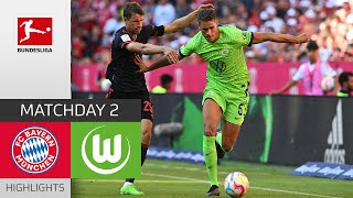 FC Bayern München - VfL Wolfsburg 2-0 | Highlights | Matchday 2 - Bundesliga 2022/23