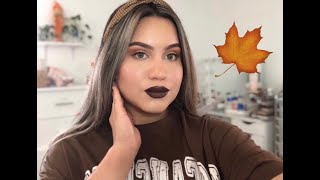 Bold lip fall makeup look | MakeupBySinde