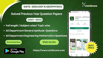 GATE Geology & Geophysics Previous Year Solved Papers (2007-2025)#gate2026 #gate #exam #geology